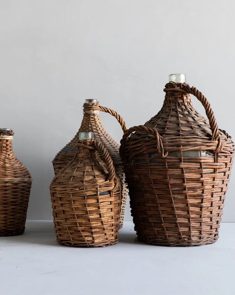 Wicker Demijohn Bottle | McGee & Co.