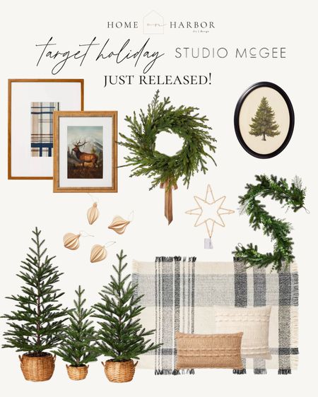 I adore these vintage inspired items from the studio McGee x target holiday collection! Small trees in baskets, holiday wreath with ribbon, framed holiday art, cedar garland, ornaments, and more. 

#LTKhome #LTKHoliday #LTKSeasonal