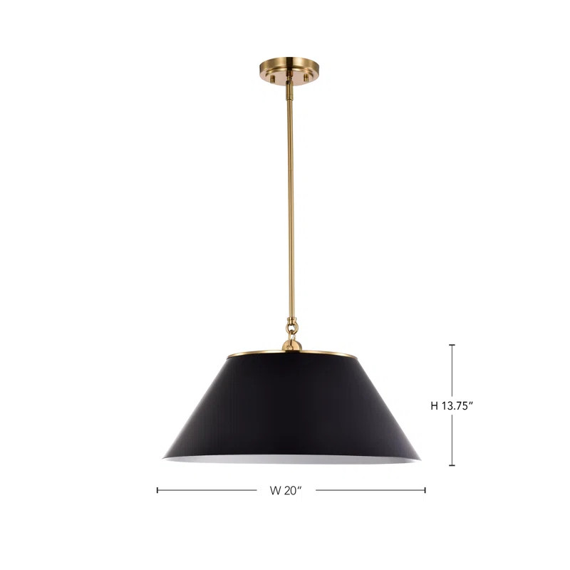 Etta Avenue™ Gertie 3 - Light Statement Cone Pendant & Reviews | Wayfair | Wayfair North America