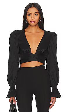 Lovers and Friends Michie Top in Black from Revolve.com | Revolve Clothing (Global)