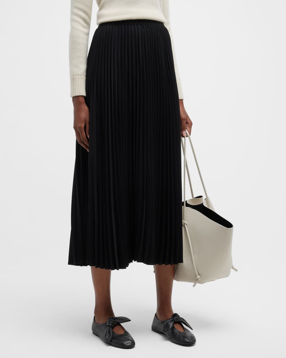 Co Pleated Midi Skirt | Neiman Marcus
