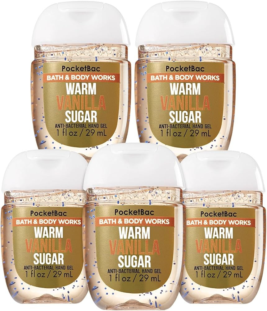 Bath and Body Works Pocketbac Hand Sanitizers Warm Vanilla Sugar 5 Pack bundle. 1 Oz | Amazon (US)