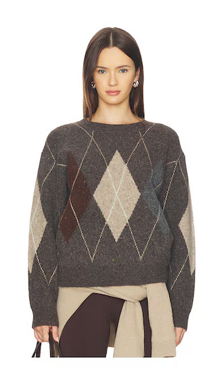 ASTR the Label Terri Sweater in Brown,Grey. - size L | Revolve Clothing (Global)