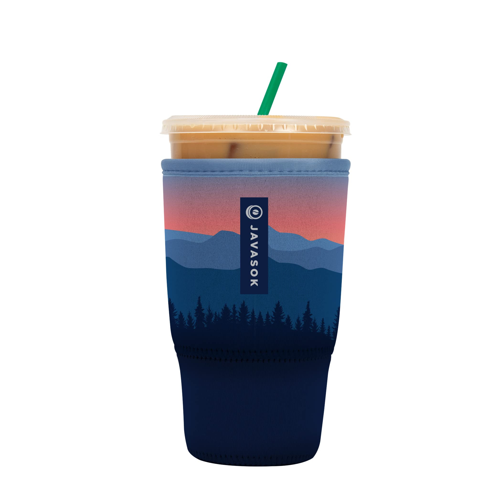 Sok It JavaSok Iced Coffee & Cold Soda Insulated Neoprene Cup Sleeve (Blue Ridge, Large: 30-32oz) | Amazon (US)