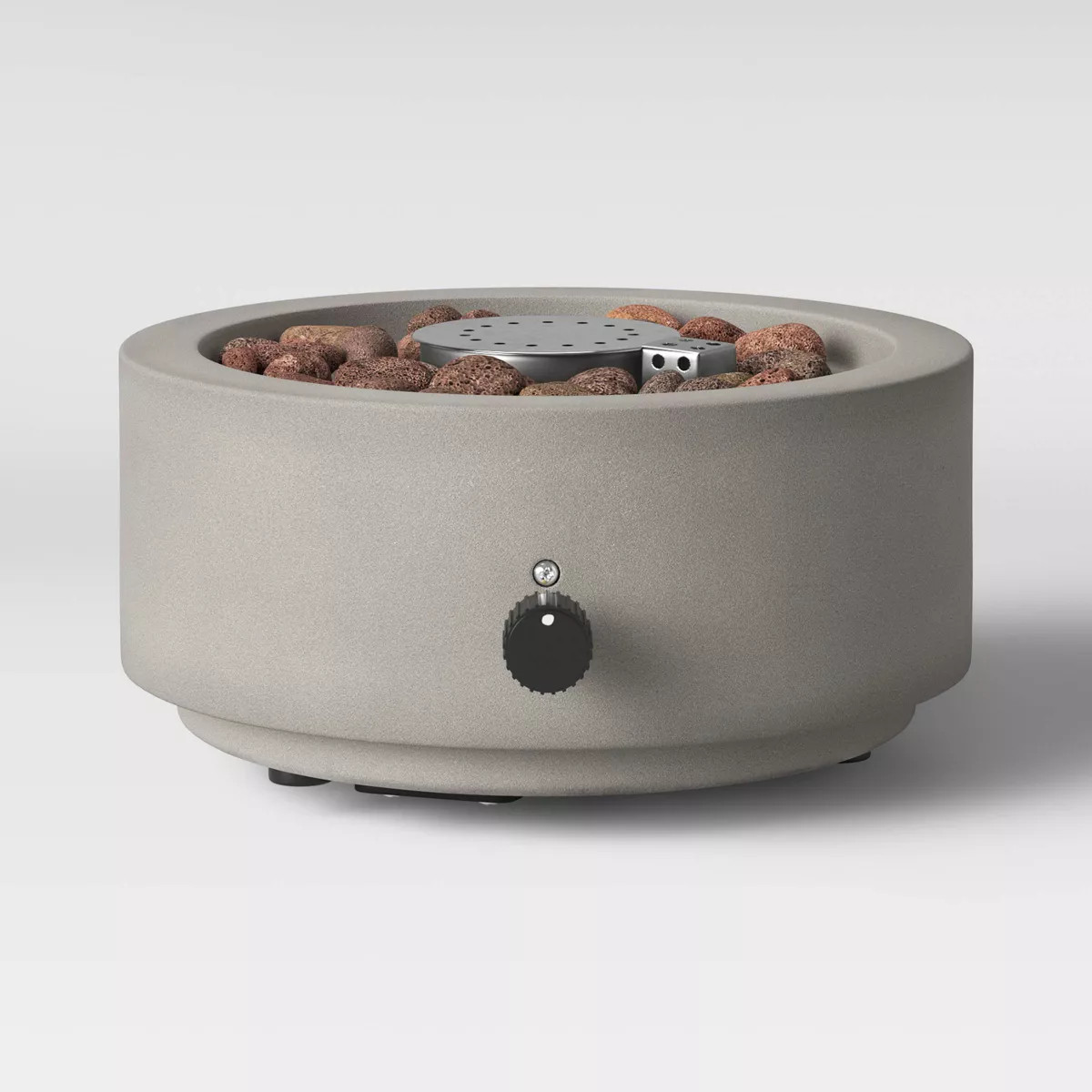 10" Round Pipestone Patio Tabletop Fireplace - Gray - Threshold™ | Target
