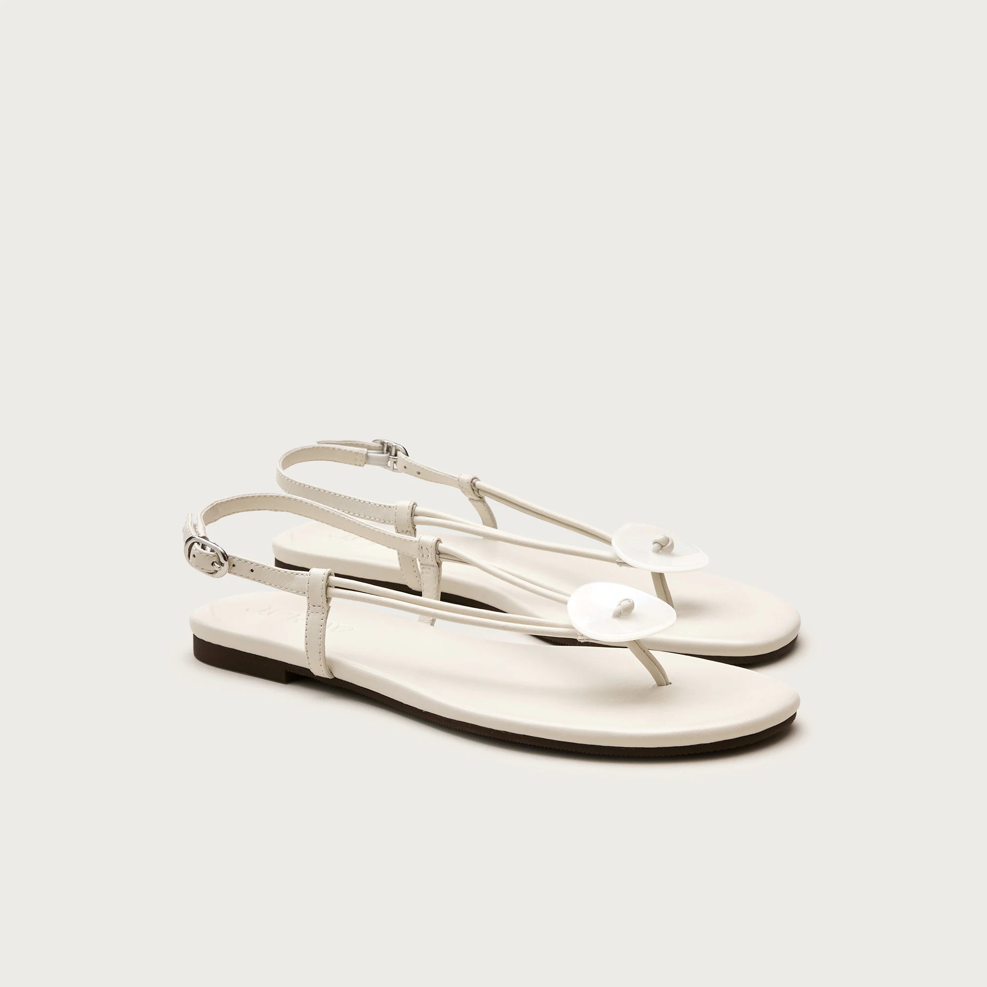 Audrey paillette slingback sandals in leather | J. Crew US