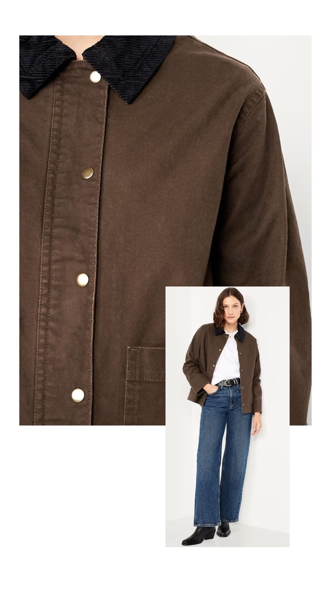 Amazing barn jacket for Fall from Old Navy. They brought this style back from last year!! (It was so popular it sold out). Comes in 3 colors and is 50% off 

#LTKSaleAlert #LTKStyleTip #LTKFindsUnder50