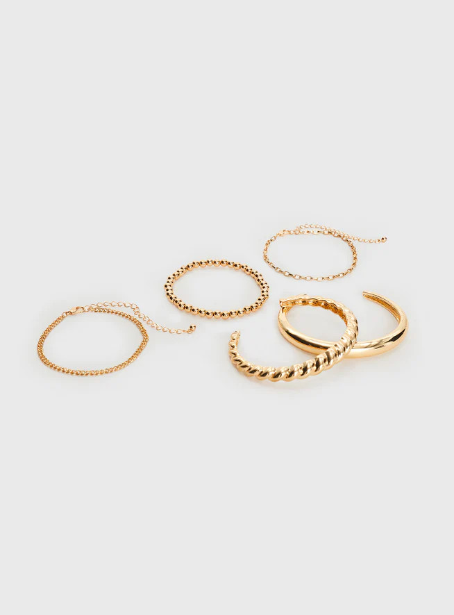 Cerena Bracelet Pack Gold | Princess Polly US