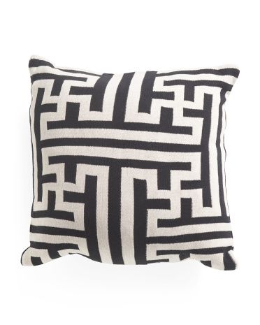 20x20 Geometric Knit Pillow | TJ Maxx