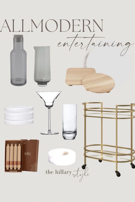 Modern Entertaining made simple with a stunning entertaining collection at AllModern. Now I am ready for all the holidays and get togethers with this stunning bar cart. 

Barcart. Risers. Barware. Drinking glasses. Cocktail glasses. Pillar candles. Marble tray. 
#AllModernpartner #modernmadesimple @AllModern

#LTKHoliday