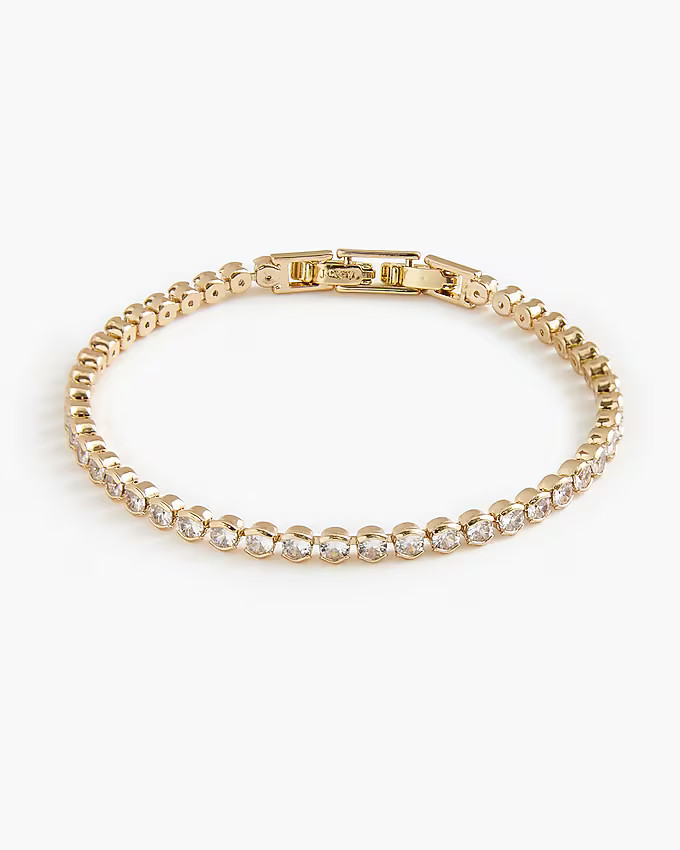 Crystal tennis bracelet | J.Crew Factory