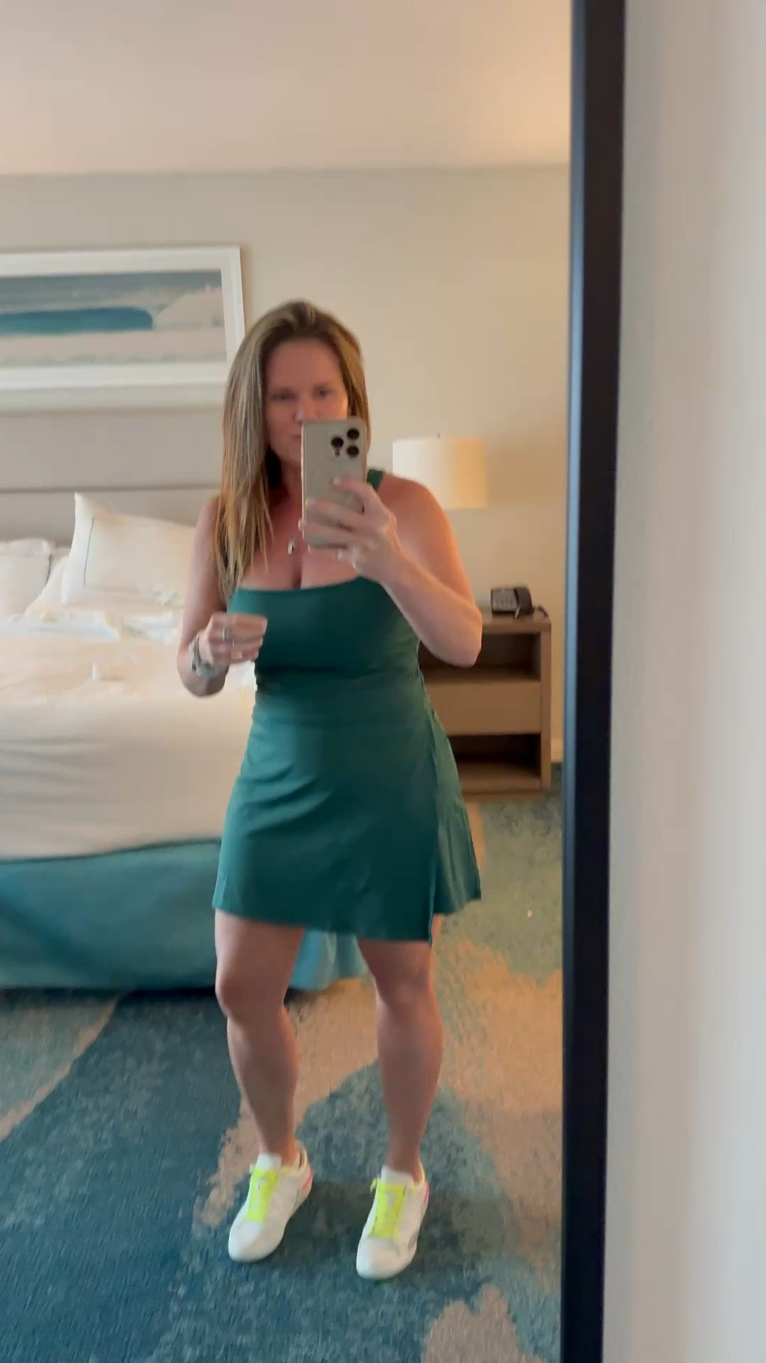 Love this dress! True to size and comes in other colors. 

Wearing a M. Love that the built in shorts have pockets 🙌

#LTKootd #LTKActive #LTKOver40