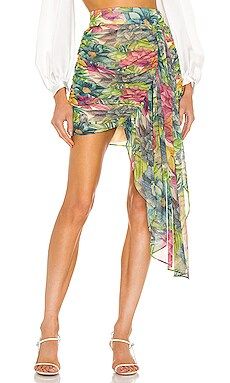 AMUR Ally Skirt in Tropical Woodgrain Floral from Revolve.com | Revolve Clothing (Global)