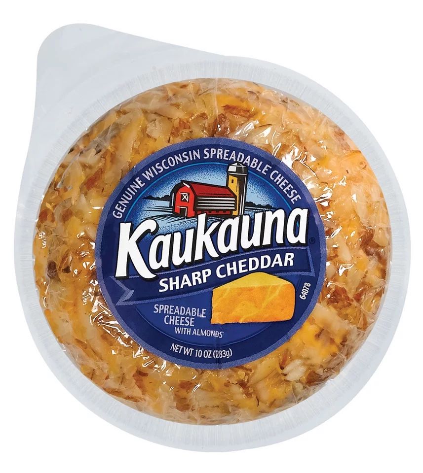 Kaukauna Sharp Cheddar Spreadable Cheese With Almonds, 10 Oz - Walmart.com | Walmart (US)