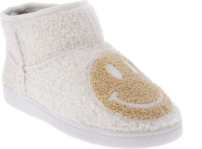 MIA Chill Smiley Faux Shearling Bootie Slipper (Women) | Nordstrom | Nordstrom
