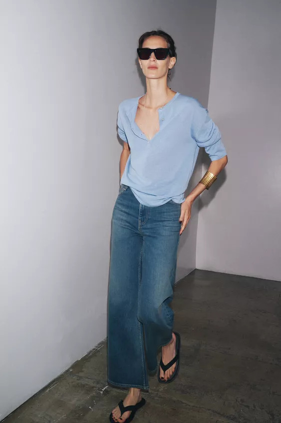 OVERSIZED BASIC KNIT SWEATER | Zara US