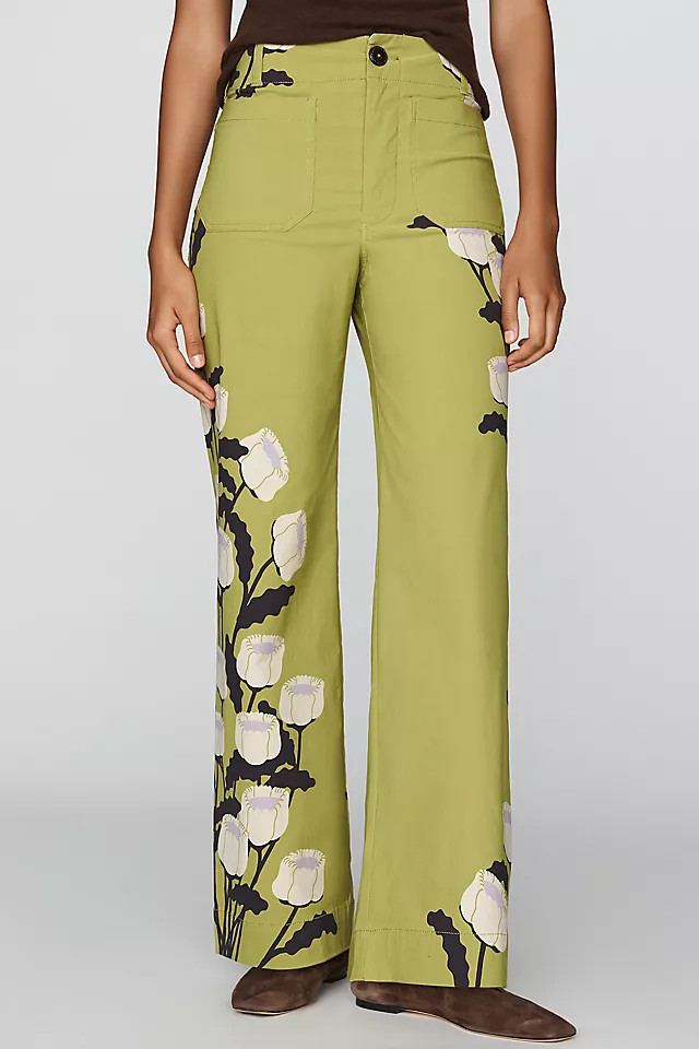Maeve Colette High-Rise Wide-Leg Full-Length Pants in Magic Fabric | Anthropologie (US)