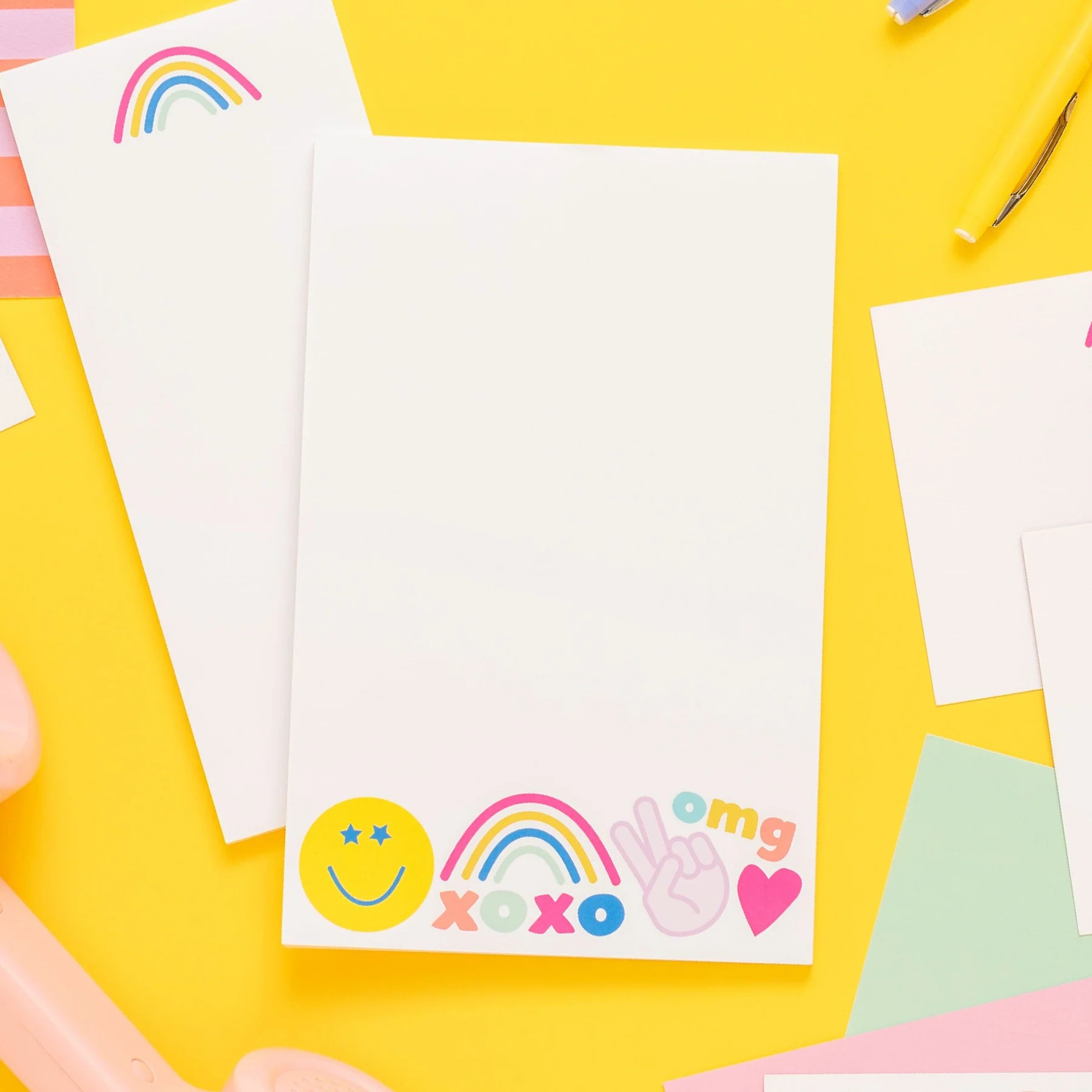 Peace, Love & Happy Icon Notepad | Joy Creative Shop