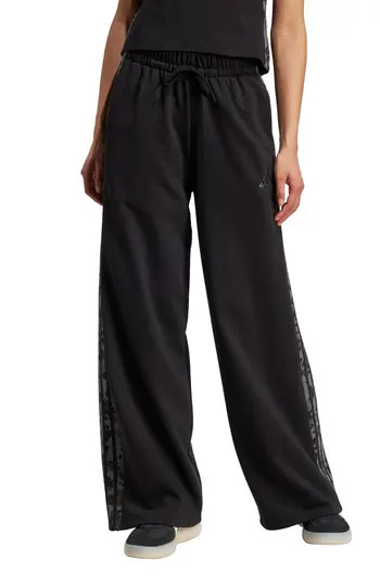 adidas 3-Stripes Open Hem Pants in Black/Multicolor at Nordstrom Rack, Size Large | Nordstrom Rack