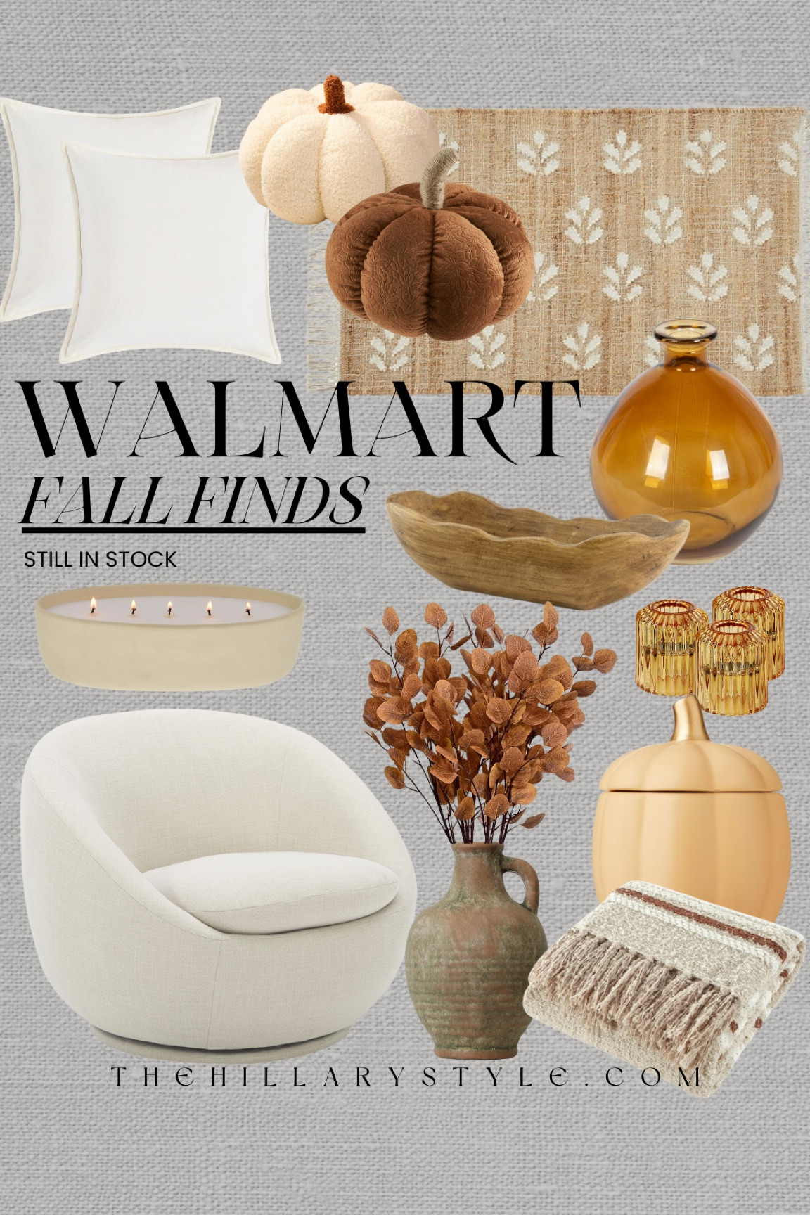 WALMART Fall Finds Still in Stock: Seasonal decor & furniture. Pumpkins, stems, throw blanket, pillows, vase. 

#LTKHome #LTKSeasonal #LTKStyleTip