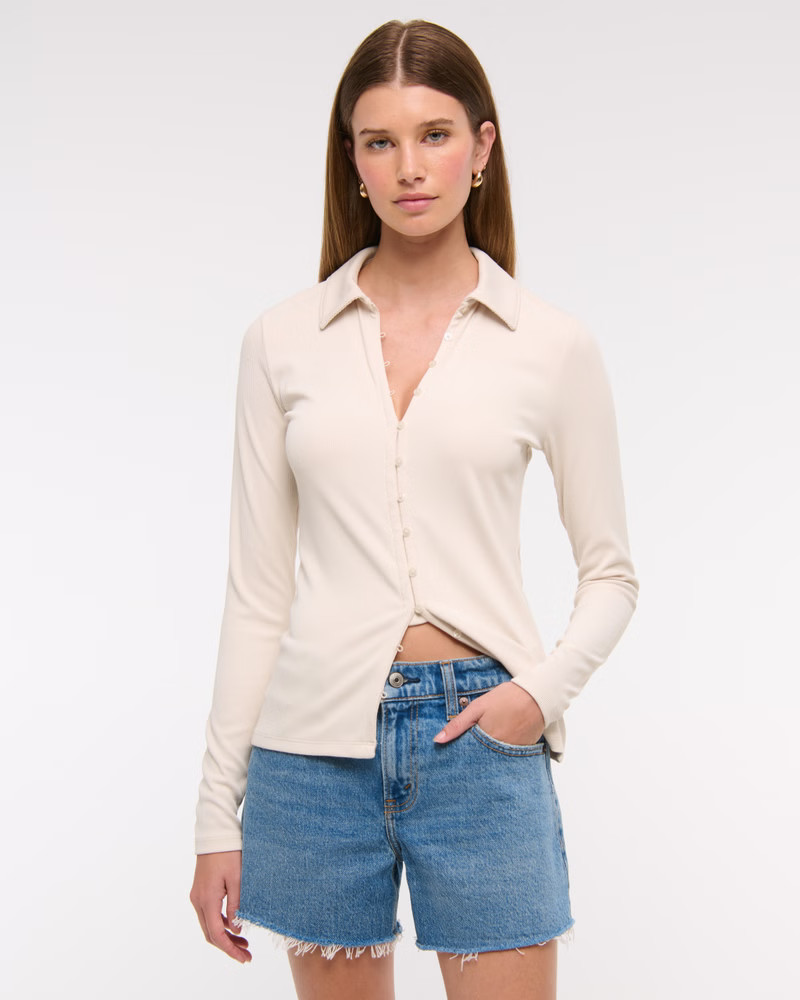 Mid Rise A-Line Short | Abercrombie & Fitch (US)