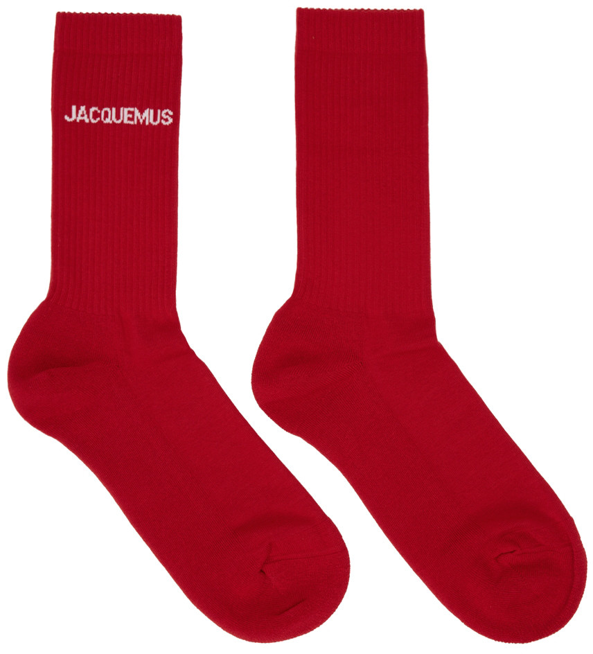 Red La Montagne 'Les Chaussettes Jacquemus' Socks | SSENSE