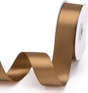 IHKFILAN Double Face Satin Ribbon 1Inchx25Yards Double Sided Solid Polyester Ribbon for Gift Wrap... | Amazon (US)