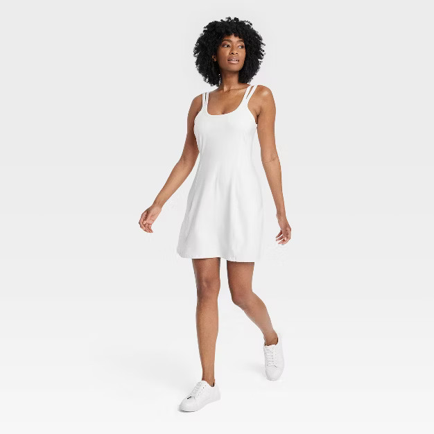 Women's Lined Knit Dress - All in Motion™ Black XS | Target