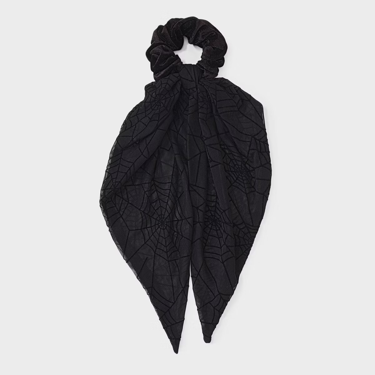Halloween Flocked Spider Web Hair Twister with Tails - Black | Target