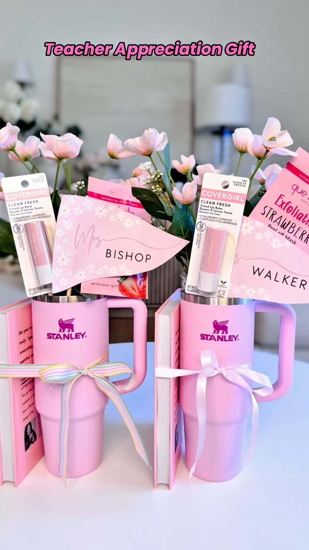💕Diy Teacher Appreciation Gift! Diy Mother's Day Gift!🛍️
Have you started your gift shopping for Mother's day?
These are so adorable and would make a great Teacher appreciation gift or Mother's Day gift!
What You'll Need:
• Pink Stanley cup (or similar tumbler)
• Can of Olipop (or another fun drink)
• Face mask (sheet mask or packet)
• Lip balm
• Small devotional or inspirational book
• Mini chocolate bars or truffles
Faux flowers and stems
• Ribbon
• Customizable banner tag or gift tag
• Bamboo Skewers 6"-8"

#LTKSeasonal #LTKGiftGuide #LTKKids