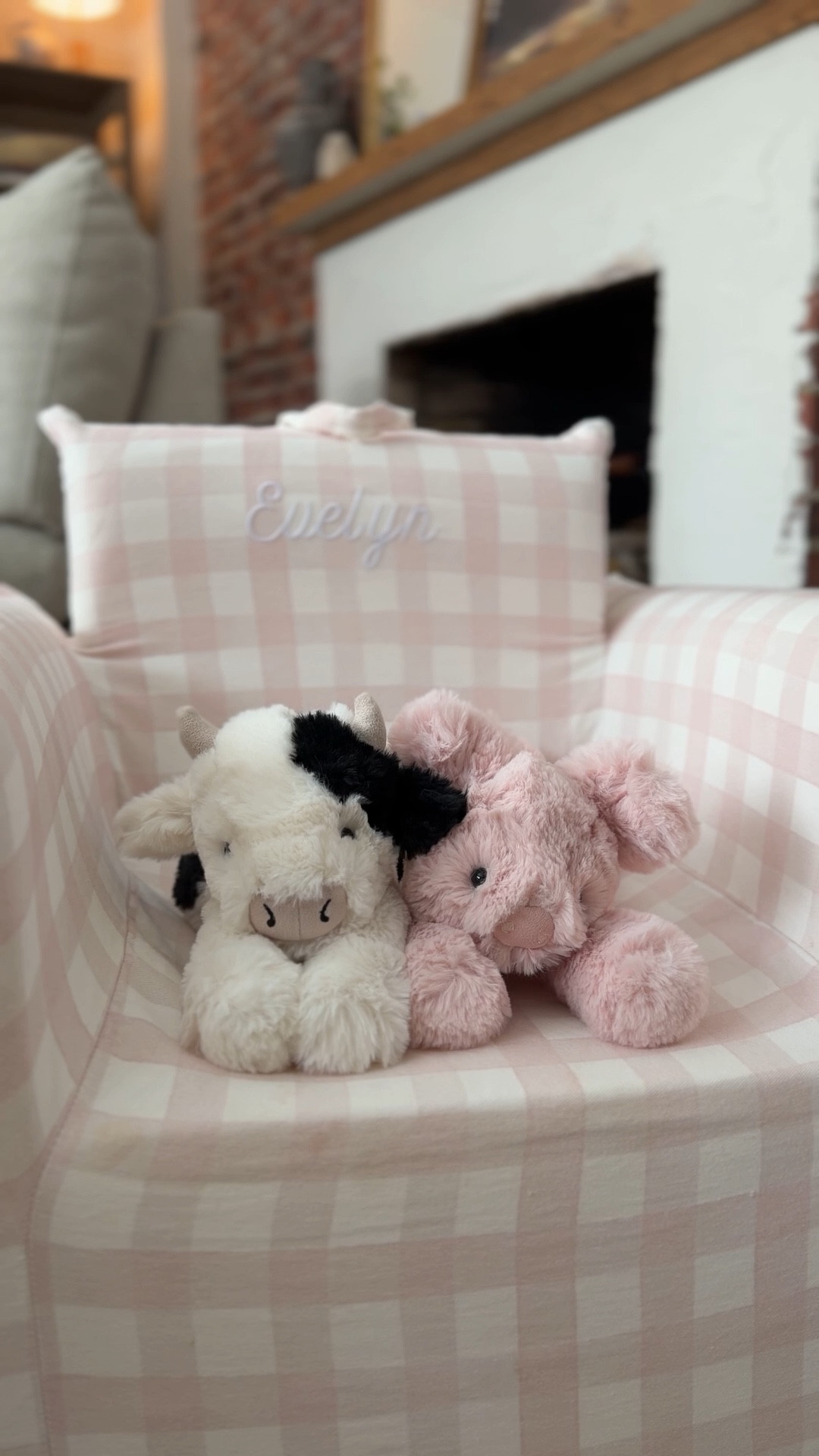 New smudge Jellycat 🐷🐮 originally grabbed the cow for Oliver bc he loves my Moomoo from childhood… but had to grab one for Evie!! So ended up getting this cutie smudge pig for her and she loooves him 😭😭 so freaking soft! These are our first smudge ones! The cow is on jellycat’s website but linking smudge pig here!🐷🐷 

#LTKBaby #LTKmomlife #LTKKids