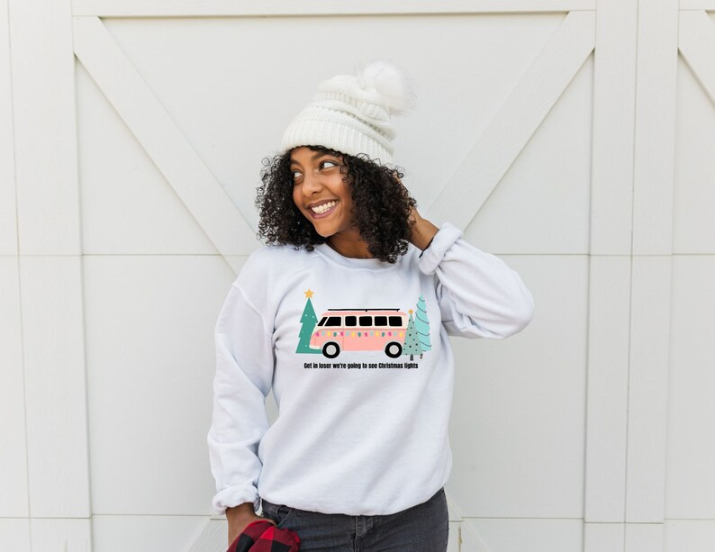 Get in Loser we are going to look at Christmas Lights Sweatshirt | Etsy (US)
