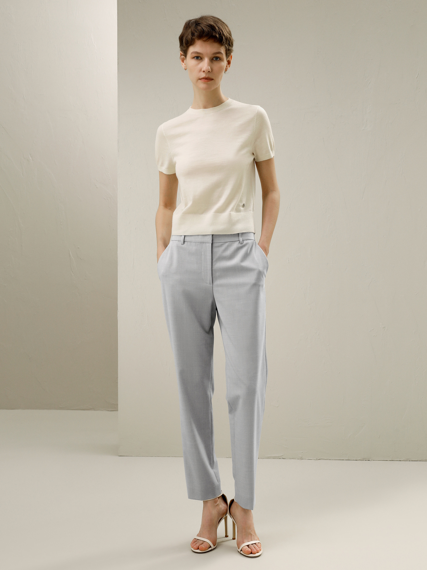 Cashmere Round Neck Sweater | LilySilk