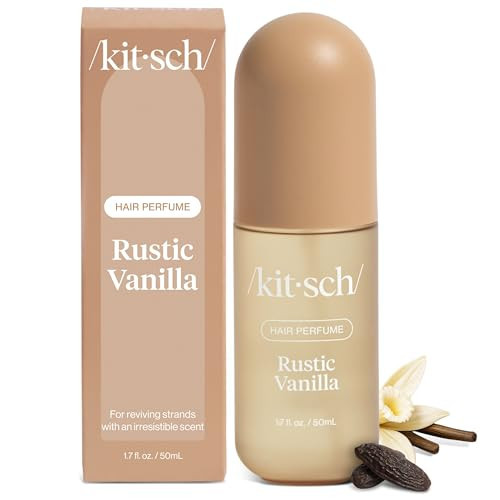 Kitsch Hair Perfume for Women - Rustic Vanilla | Clean, Deodorizing & Patented Odor-Eliminating Technology Hair Spray & Body Mist - Freshen Hair, Pillows - Warm Tonka, Vanilla & Cedar Blend - 50 mL | Amazon (US)