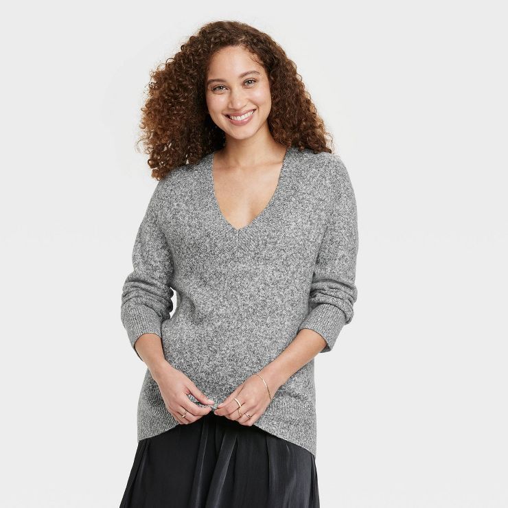 Women's V-Neck Tunic Sweater - A New Day™ | Target