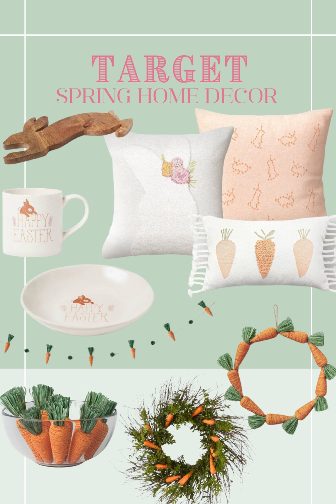 Home decor from target for spring and Easter! Love the carrots! 

#LTKSeasonal #LTKunder100 #LTKhome