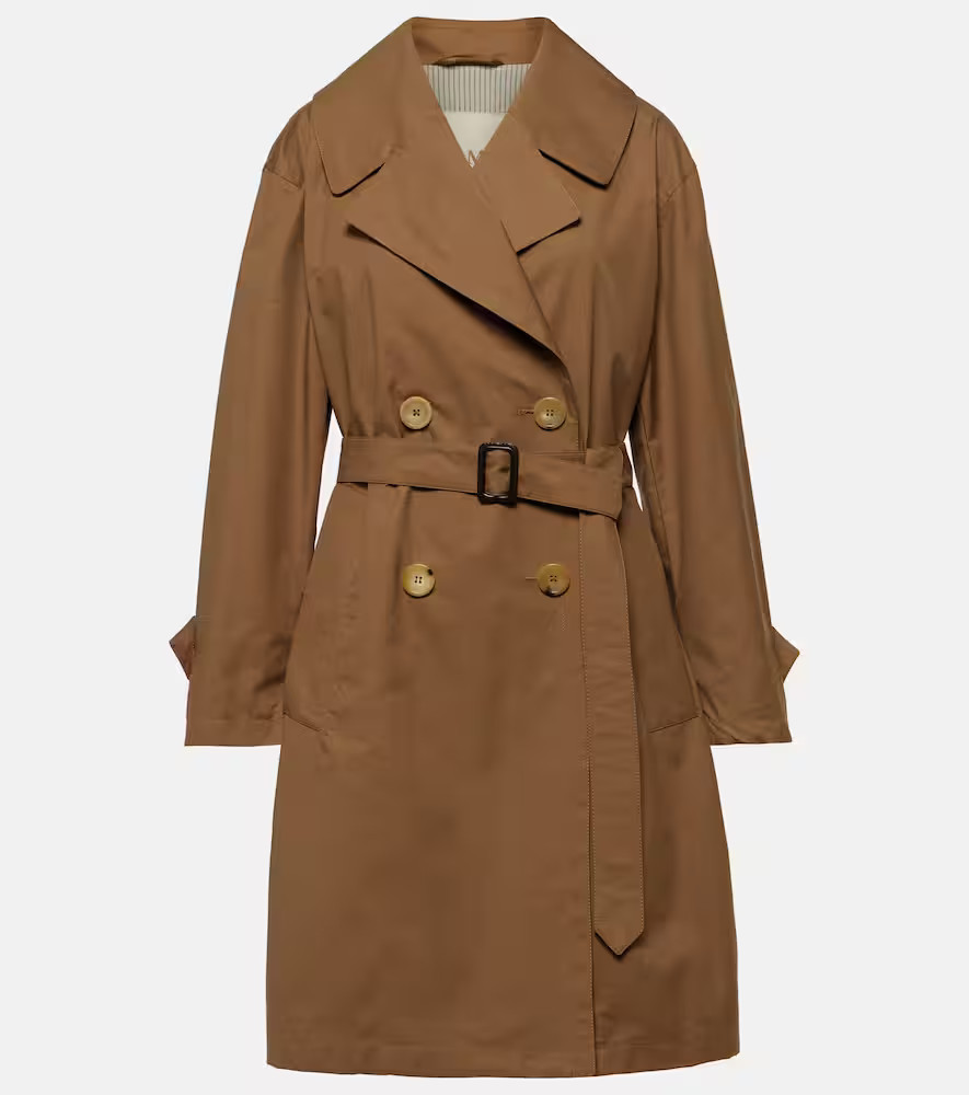 Max Mara Trench in twill di misto cotone | Mytheresa (IT)