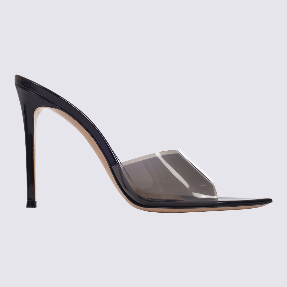 Gianvito Rossi Black Leather Elle Mules | Italist.com US