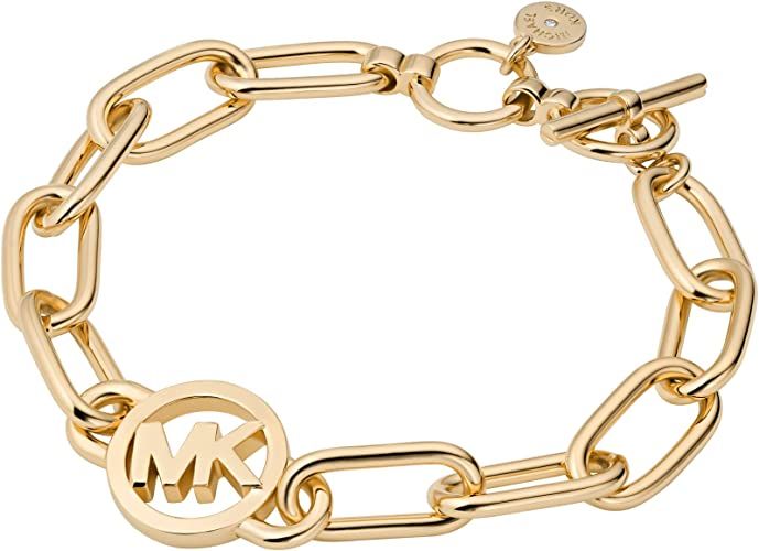 Michael Kors Women's Stainless Steel Chain Bracelet with Crystal Accents | Amazon (US)