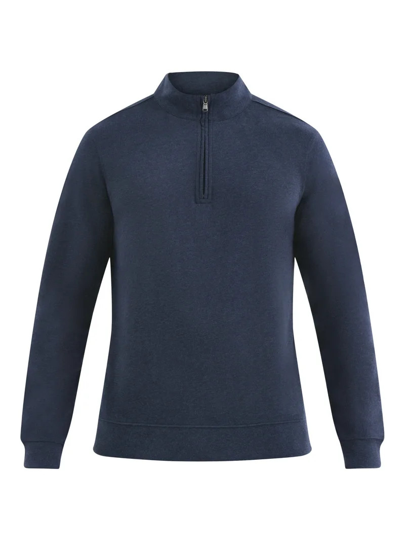 George Men's and Big Men's Knit Jersey Quarter Zip Pullover with Long Sleeves, Sizes S-3XL | Walmart (US)