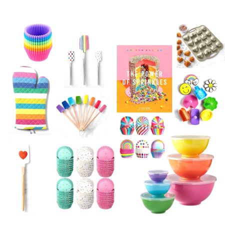 Baking, make it 💖🌈🎉! Inspired by a recent custom gift project, I created a few colorful baking gift sets currently available online at The Sunny La La - any of these would be the perfect supplement to throes gifts OR way to brighten up your own baking! Sprinkles always! ✨

#LTKhome #LTKGiftGuide #LTKSeasonal