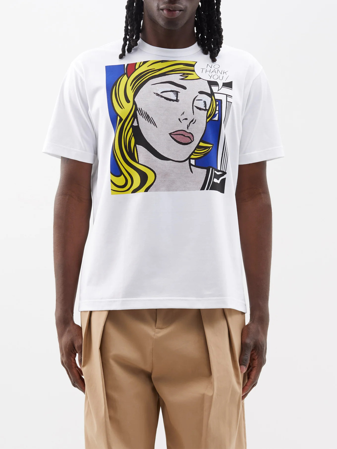 Pop Art-print cotton-jersey T-shirt | Junya Watanabe | Matches (US)