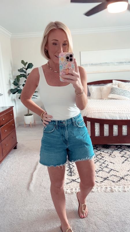 This tank is currently on deal! Comes in 10 total colors. Double lined. Wearing a small. 
* my shorts are a size 27. 

#LTKFindsUnder50 #LTKStyleTip #LTKSaleAlert