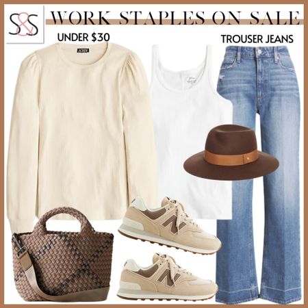 Stay classy at work! This puff sleeve is well made and elevates any pair of jeans. These new balance 574 sneakers are great for fall!

#LTKstyletip #LTKover40 #LTKSeasonal