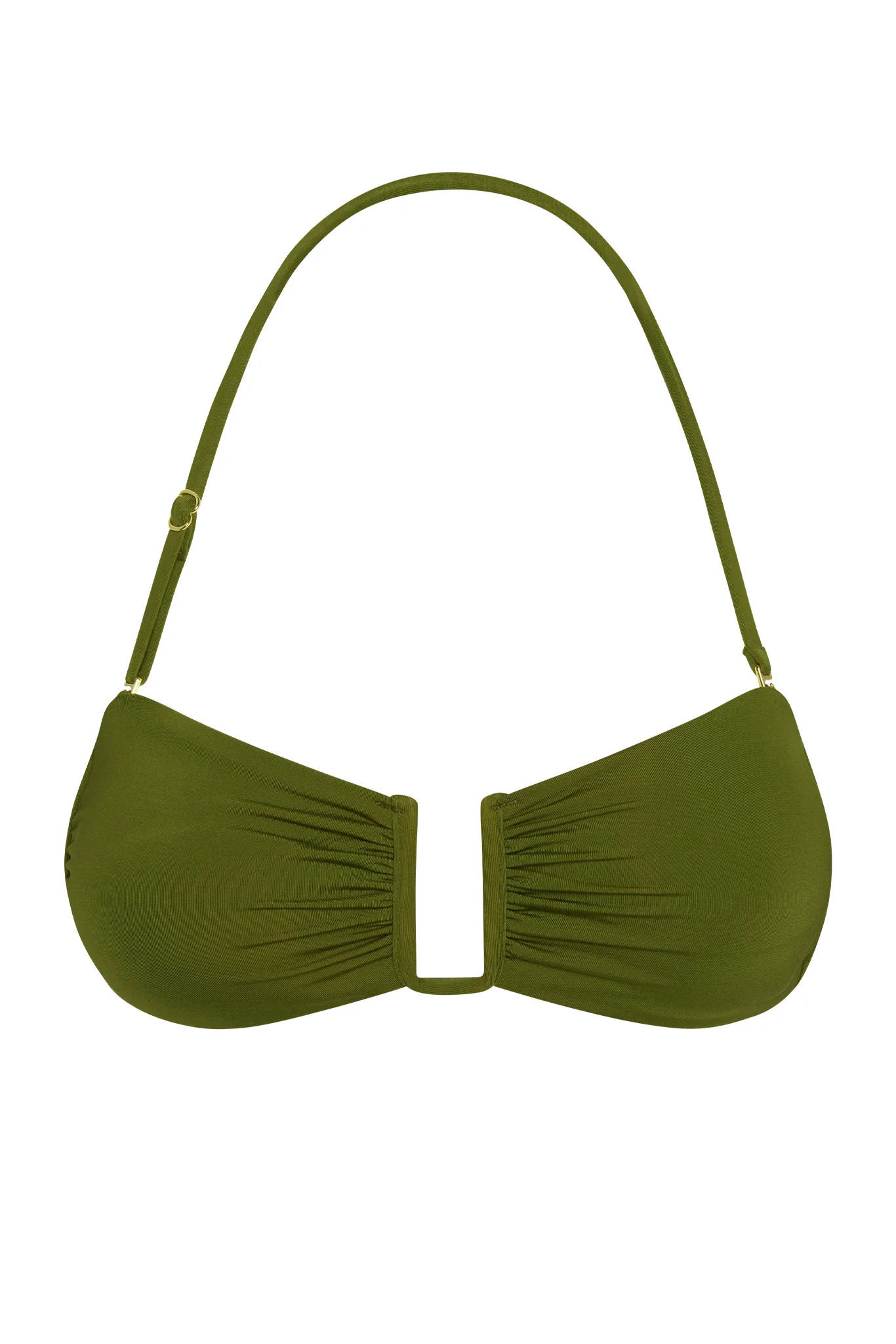 St. Martinique Bandeau - Olive | Monday Swimwear