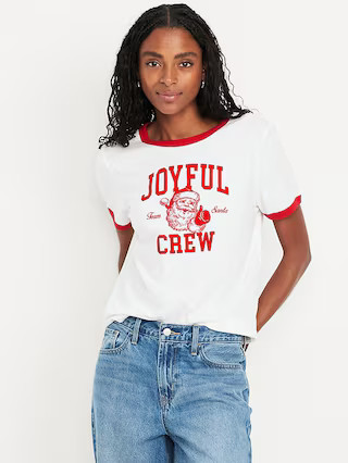EveryWear Crew-Neck Graphic Ringer T-Shirt | Old Navy (US)