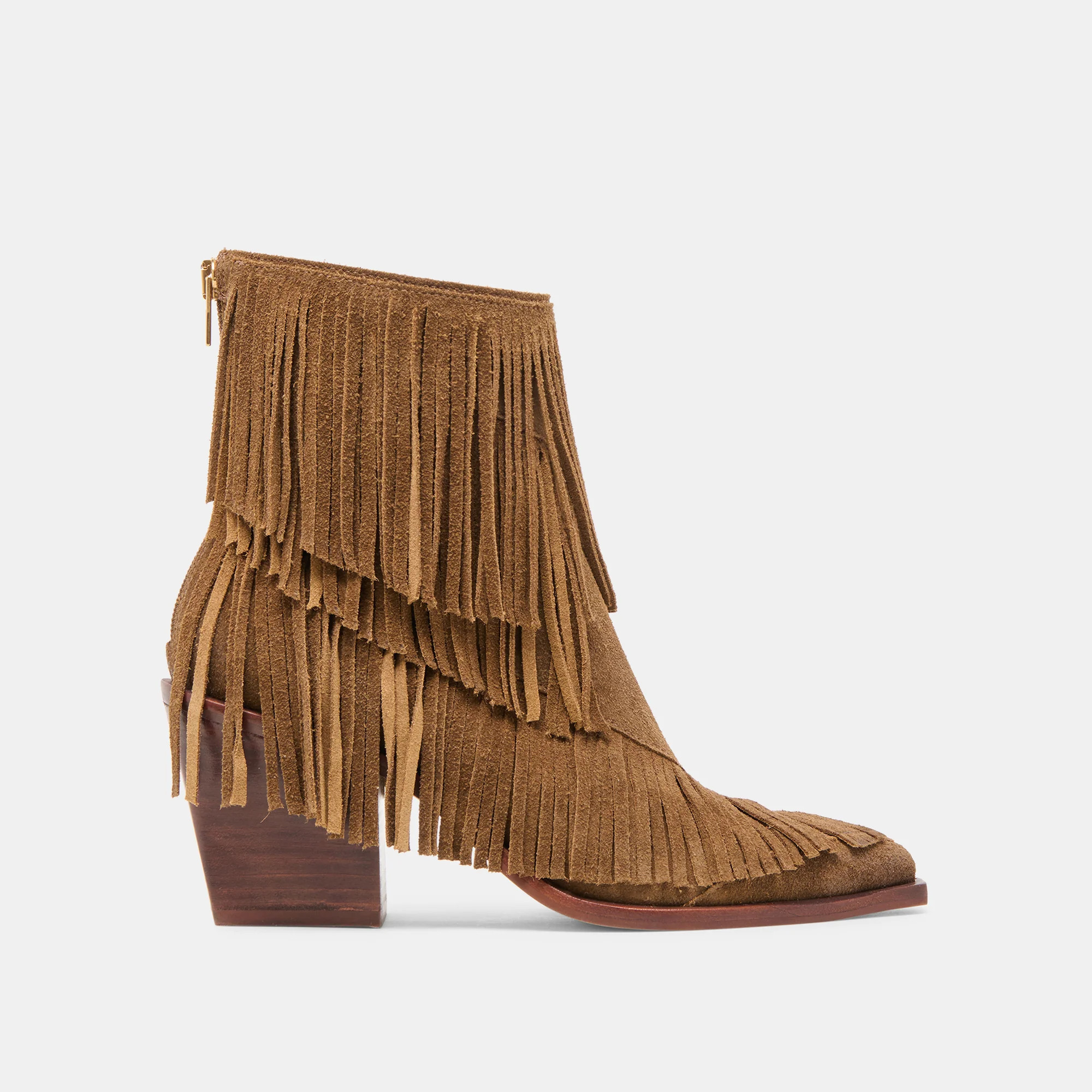 Torey Booties Chestnut Suede | DolceVita.com