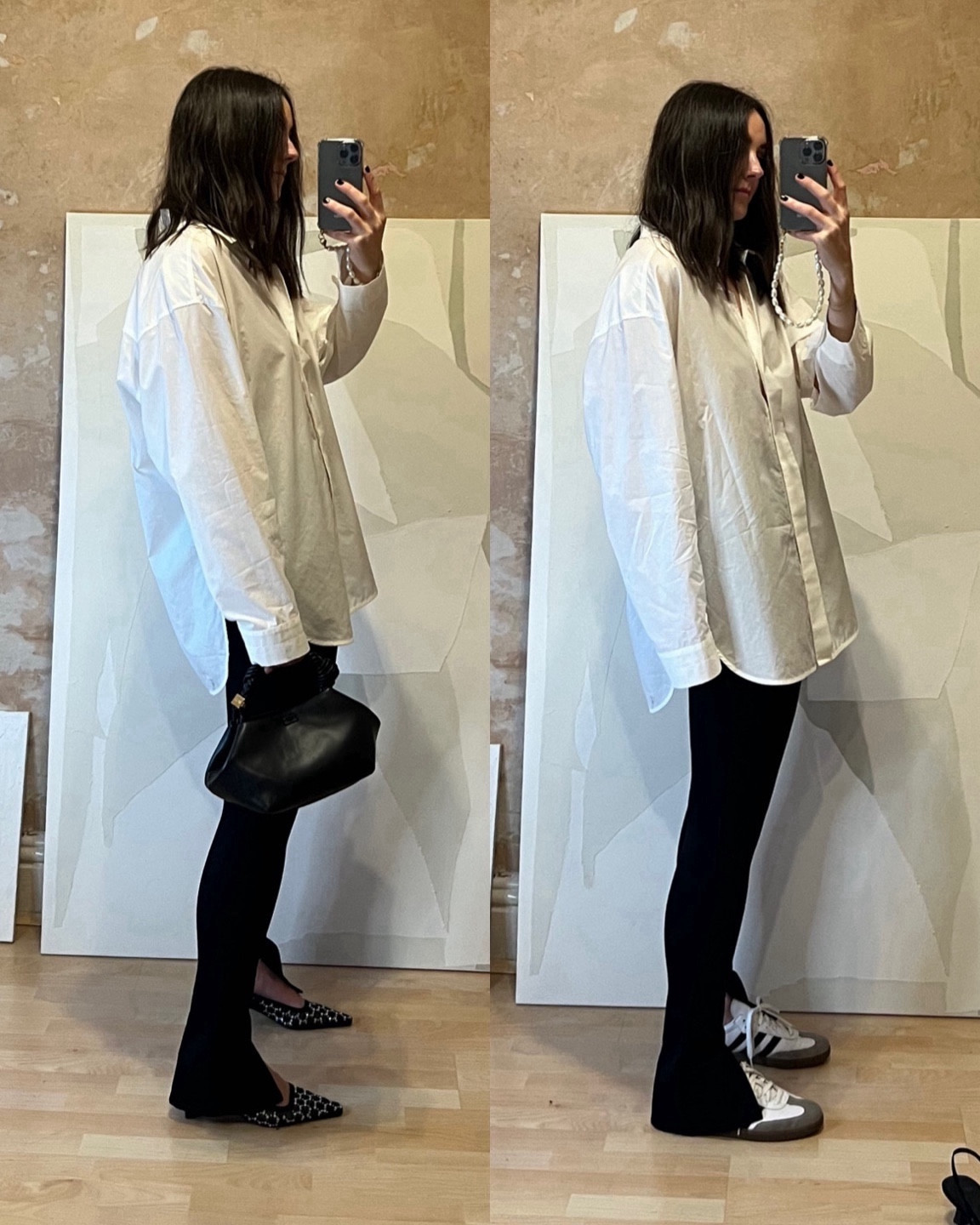 Wear your wardrobe! I love to buy items I can wear to work or out for dinner and drink, for any occasion to get the wear out of my items. Here’s an example of that: a classic white shirt and split hem leggings. Trainers for work and heels for evening - voila! 

I’m wearing a 14 in the shirt and a 12 in the pants.

use: SAMG15 at coggles for 15% off and free NDD

#LTKstyletip #LTKeurope #LTKworkwear