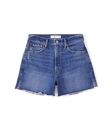 Abercrombie & Fitch Curve Love High Rise 4 Inch Mom Short Dark 29 R | Amazon (US)