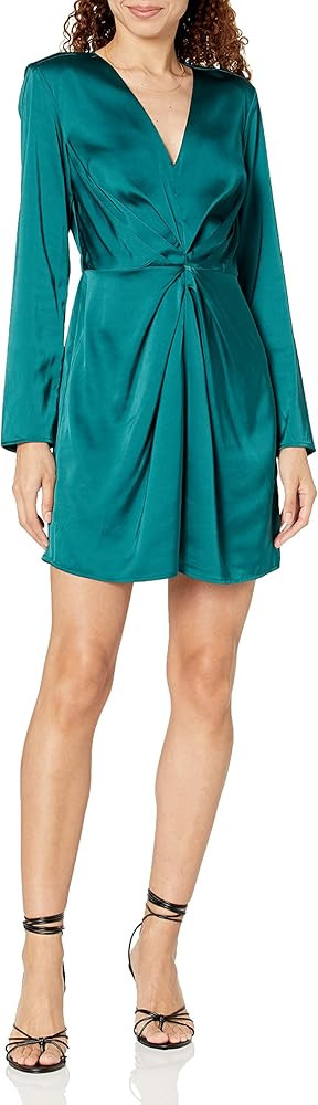 The Drop Women's Tate Twist-Front Deep V-Neck Mini Dress | Amazon (US)